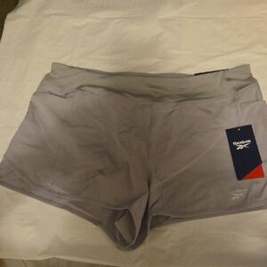 New Reebok Women's Light Silver  Athletic Shorts